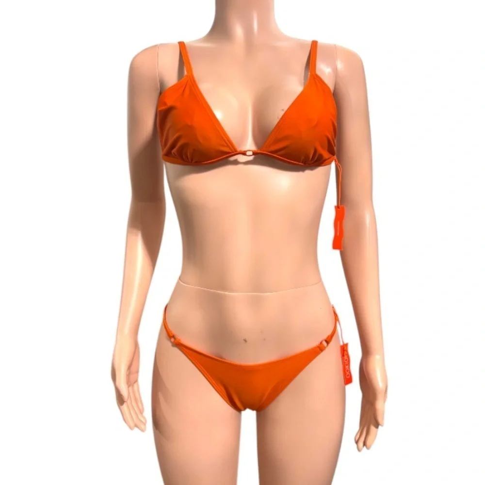 NWT OOKIOH Women’s Orange Bikini Set